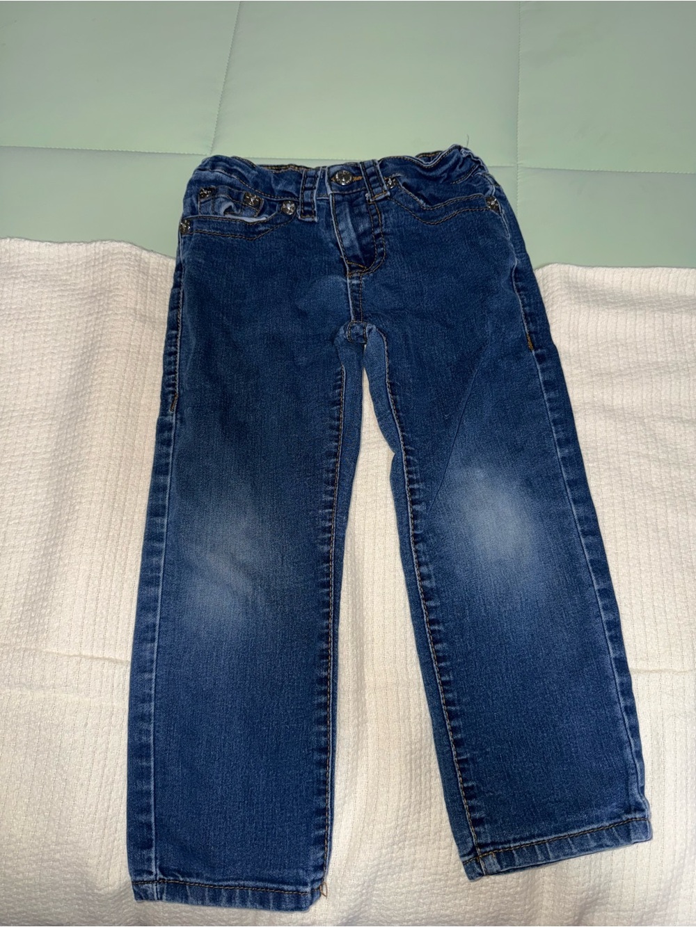 True Religion Boys Navy Stretch Denim Jeans